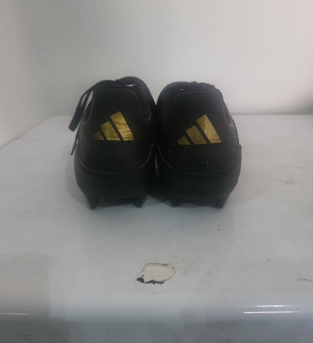 Adidas Men's Black Soccer Cleats with Silver Stripes - Picture 6 of 8